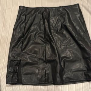 Leather skirt